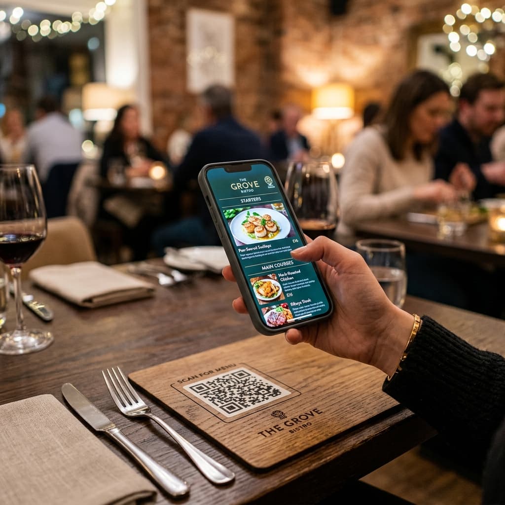 Restaurant QR Menu Mockup